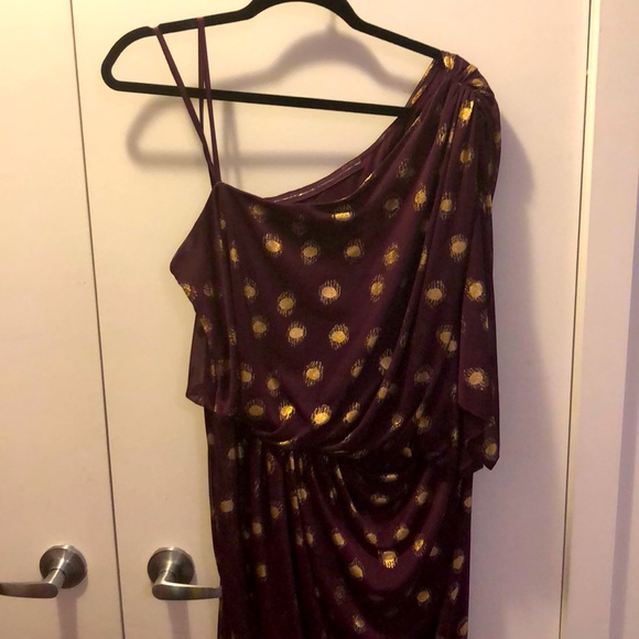 ADRIANNA PAPELL one shouldered asymmetric dress - Picture 1 of 5